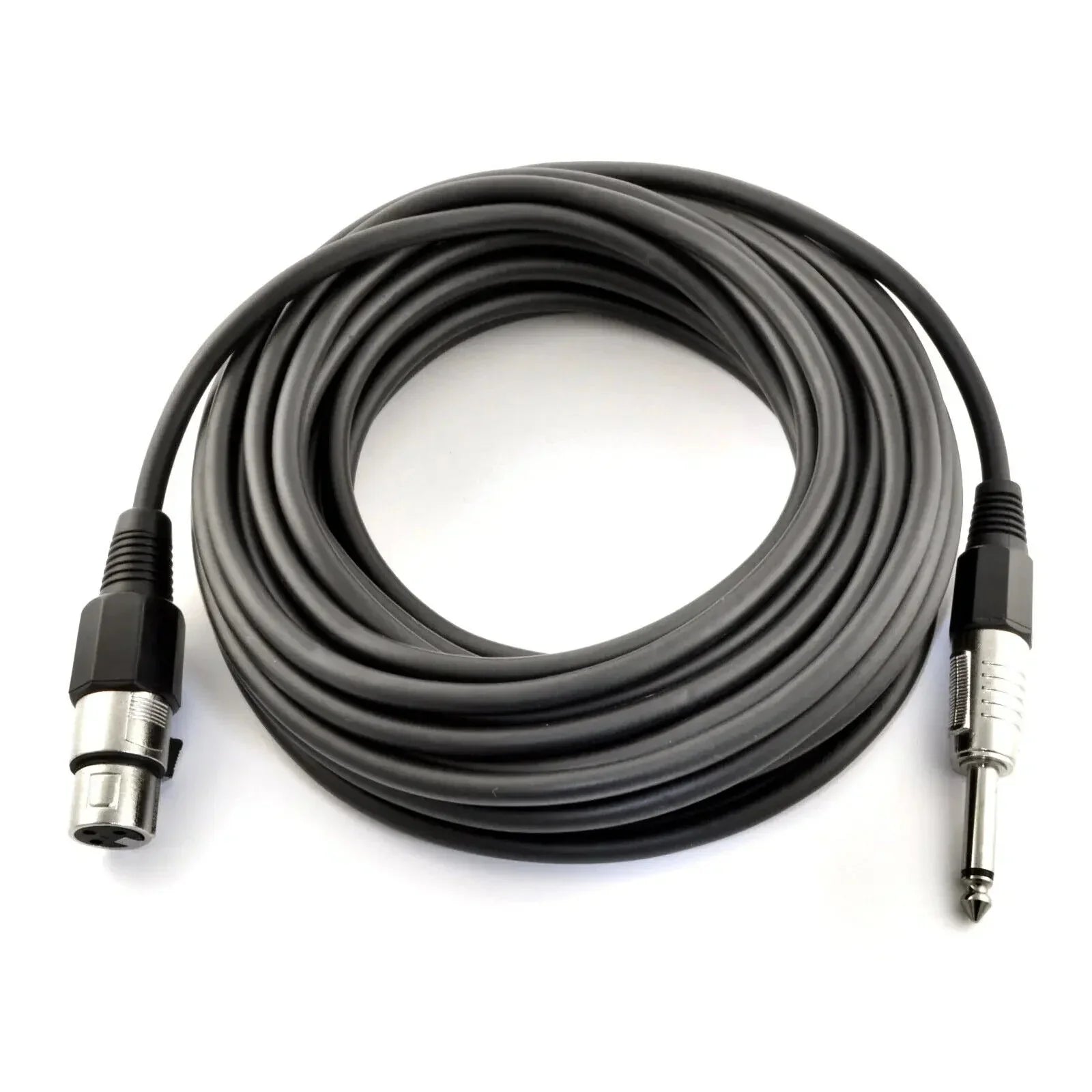 MR DJ CQXF25 25' Pro PA DJ Karaoke XLR Female to 1/4" TS Mono Male Plug Speaker Wire Cable