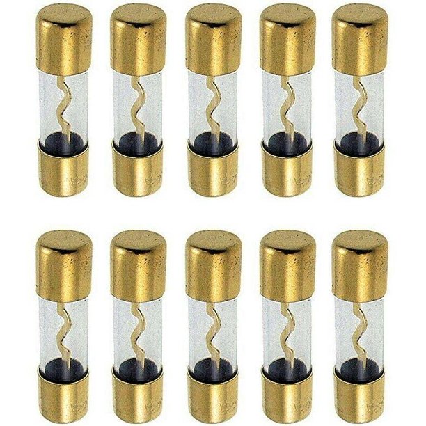 MK Audio 10 AGU Fuse 60AMP 60 AMP AGU Fuse FUSES Gold Plated Inline Glass