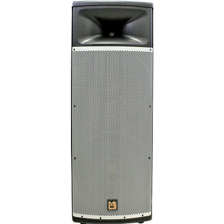 Mr Dj PRO215BT PRO PA DJ Dual 15" Active Full Range Powered Speaker 2" Display