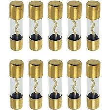 MK 10 AGU Fuse 150AMP 150 AMP AGU FUSES Gold Plated Inline Glass