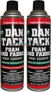 12 Dan Tack 2012 professional quality foam & fabric spray glue adhesive Can 12 oz