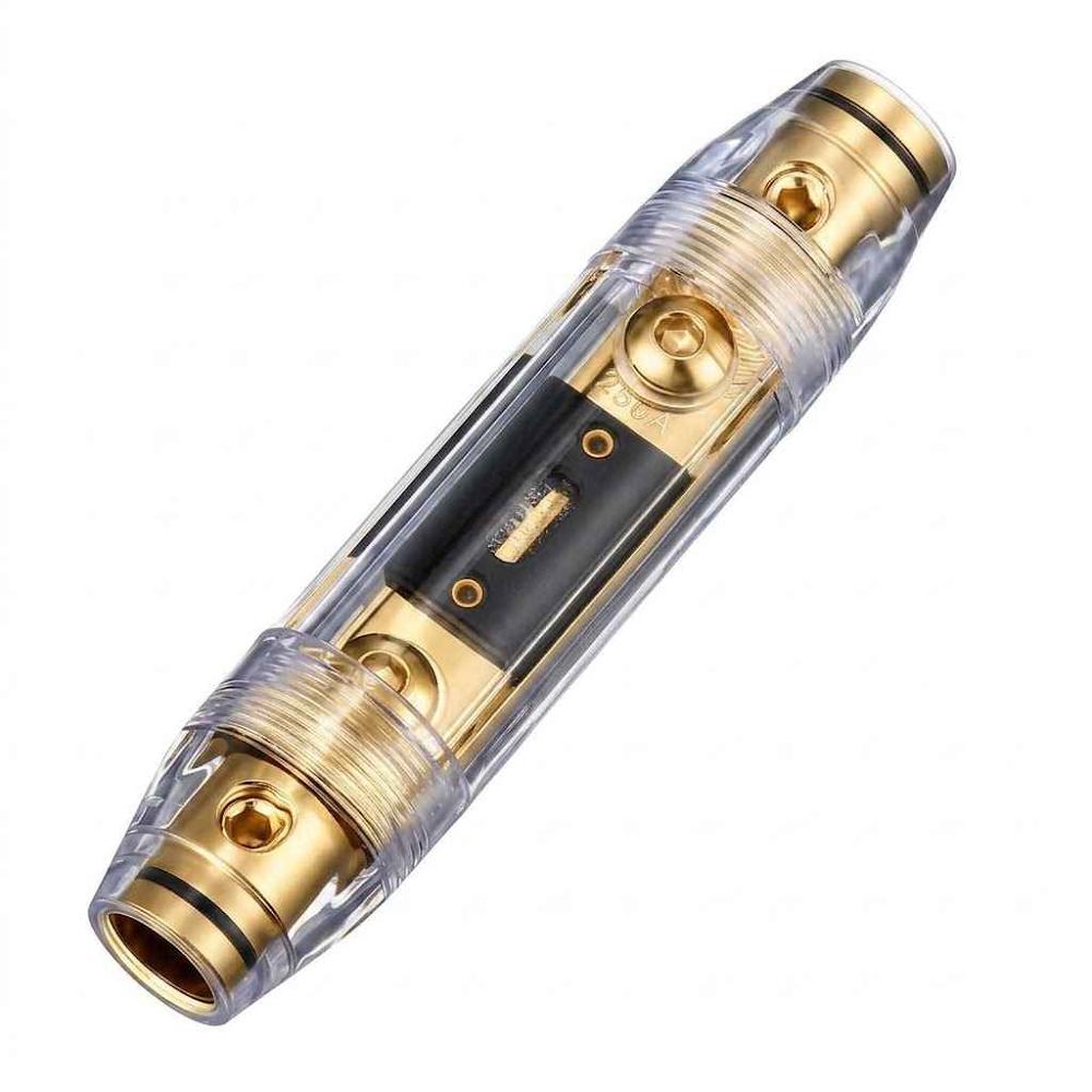 2 Absolute ANH2-250 Inline Waterproof ANL Holder 1/0 Gauge fuseholder + 250 Amp Fuse