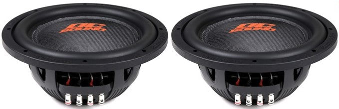 2 DC Sound DSW2500 12" Shallow-Mount Fiber Glass Subwoofer 2500W DVC 4-Ohm