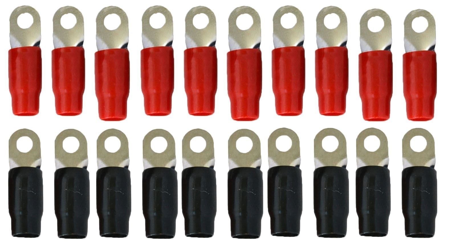 MK Audio GRT02-20 0-2 Gauge Ring Terminal with 20 Pieces