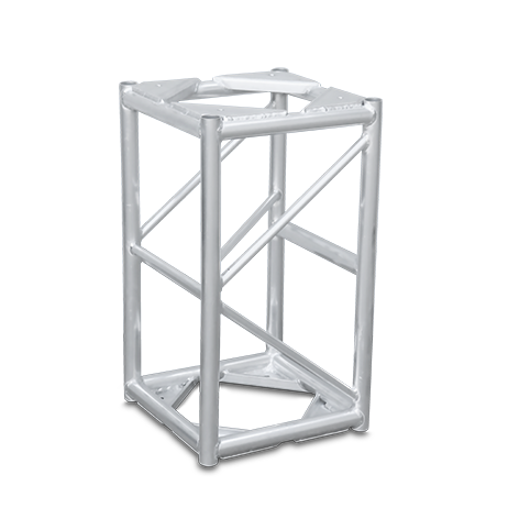 Galaxy Stage GS-2003 3' Long 20.5" Box Truss with Bolts – Professional 6061-T6 Aluminum GS20 Series Truss