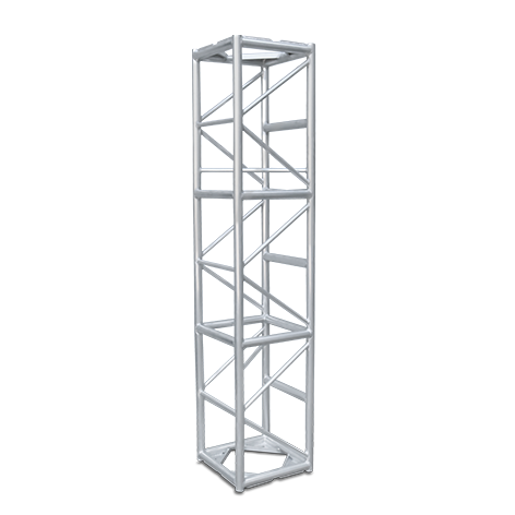 Galaxy Stage GS-2008 8' Long 20.5" Box Truss with Bolts Professional 6061-T6 Aluminum GS20 Series Truss