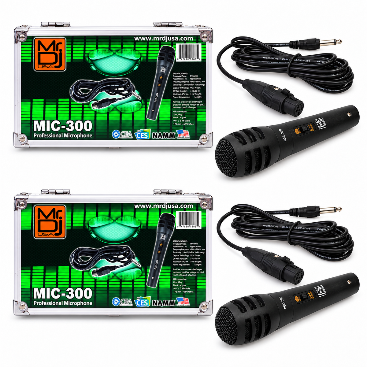 4 MR DJ MIC300 Professional Handheld Uni-Directional Dynamic Microphone