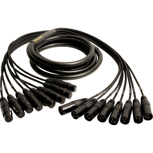 Mogami GOLD 8 XLR-XLR-35 Gold 8-Channel XLR Male to XLR Female Audio Snake Cable (35')