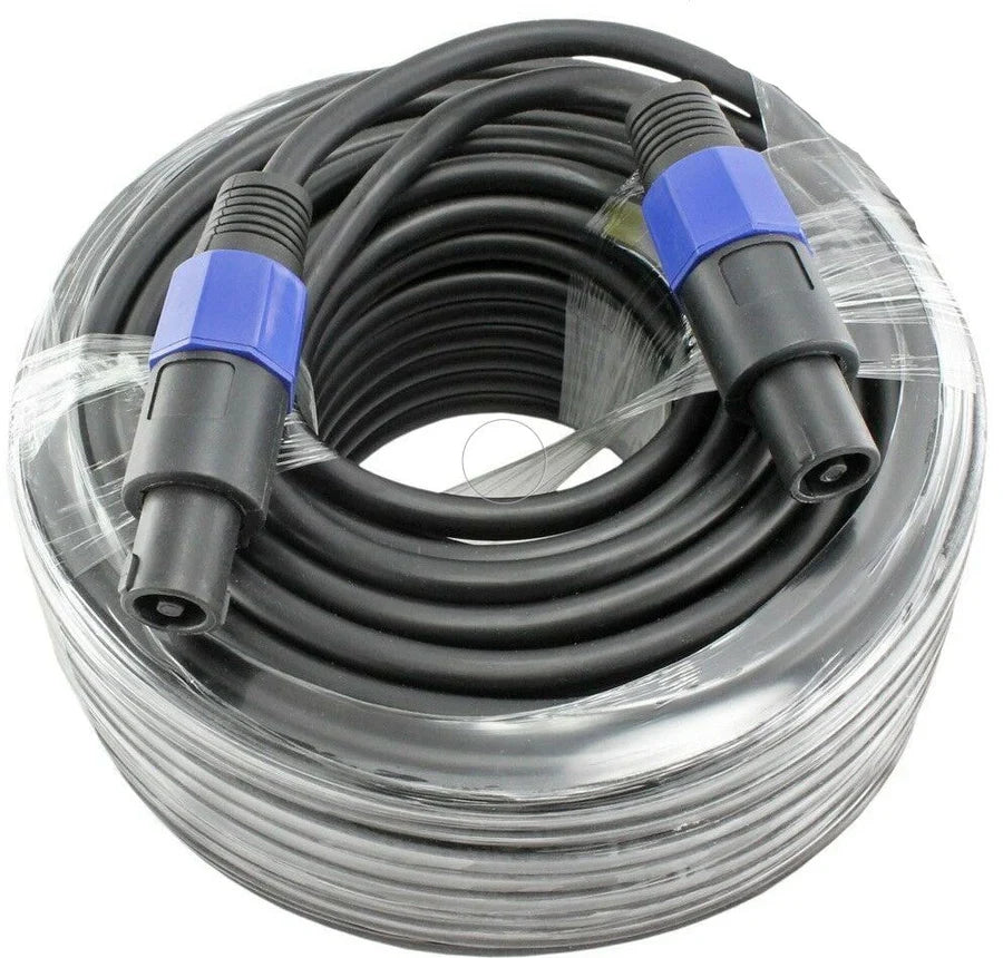 MR DJ CSMSM100 100' PRO PA DJ Speakon Male to Speakon Male Speaker Cable