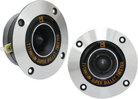 MR DJ HDT800S Pair 4" 400W Chrome High Compression Titanium Bullet Super Tweeter