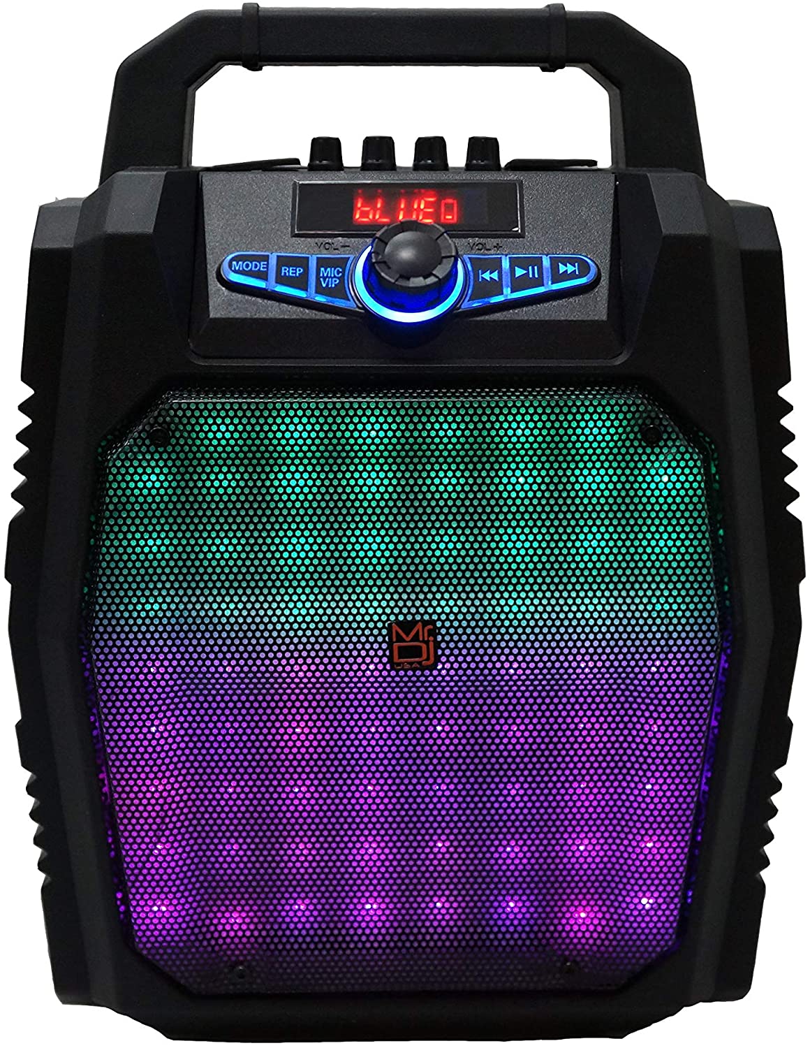 MR DJ 8" Loud Portable Boombox Bluetooth PA Speaker Big LED 1000W