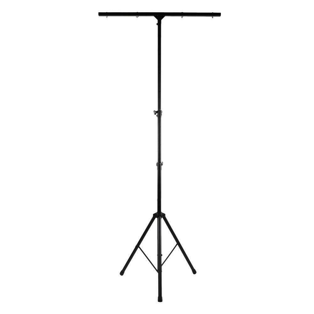MR Dj LS-100 9 Ft DJ Lighting Tripod Portable Stage T-Bar Light Stand w/ Cross Bar FS-adapter
