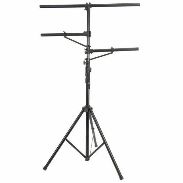 Mr Dj LS300 Single 12ft Tall Portable T-BAR Light Stand with Dual Side