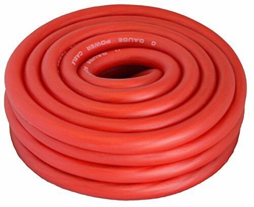XP Audio X0G50R 0 Gauge 50 FT Copper Mix Red Flex Power Wire Strands High Voltage Marine Cable