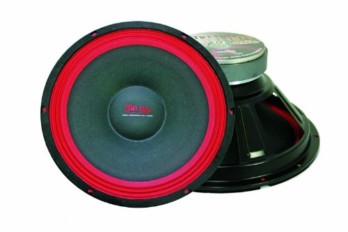 MR DJ PA DJ Woofer PA112 500-Watt Subwoofer Black/Red