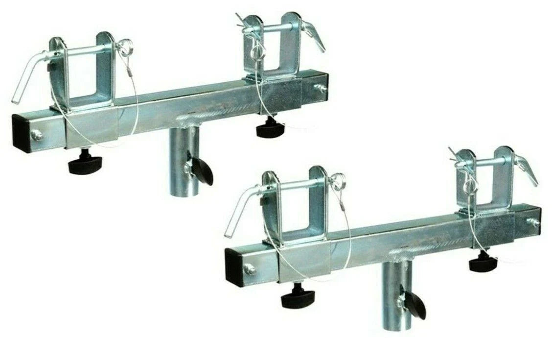 2 XP Audio Universal T-Adapter Triangle or Square Truss Adapter Bracket Tripod Crank Light Stand Bar
