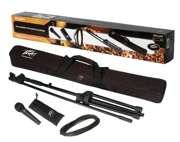 Peavey PV-MSP1 XLR Dynamic Cardioid Microphone with Accessories