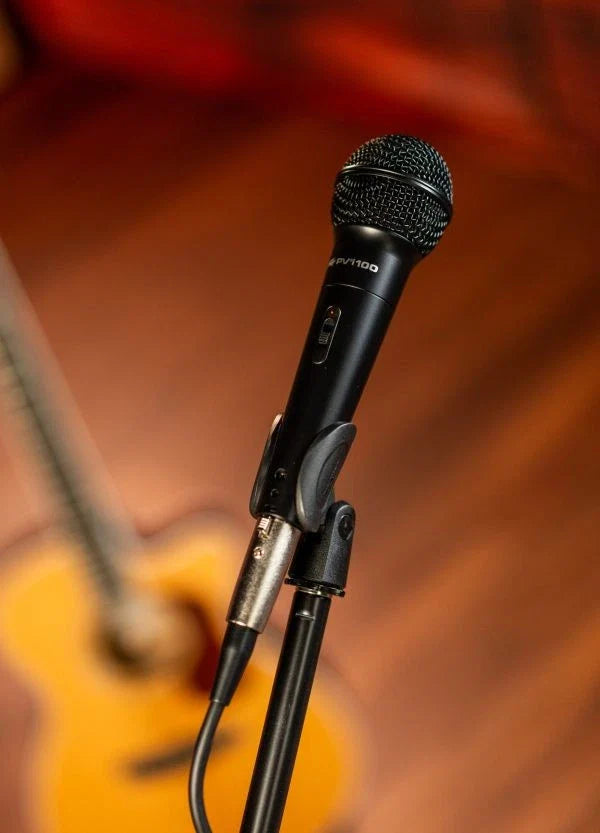 Peavey PV MSP1 Complete Microphone with Stand Kit 1/4" Cable Included