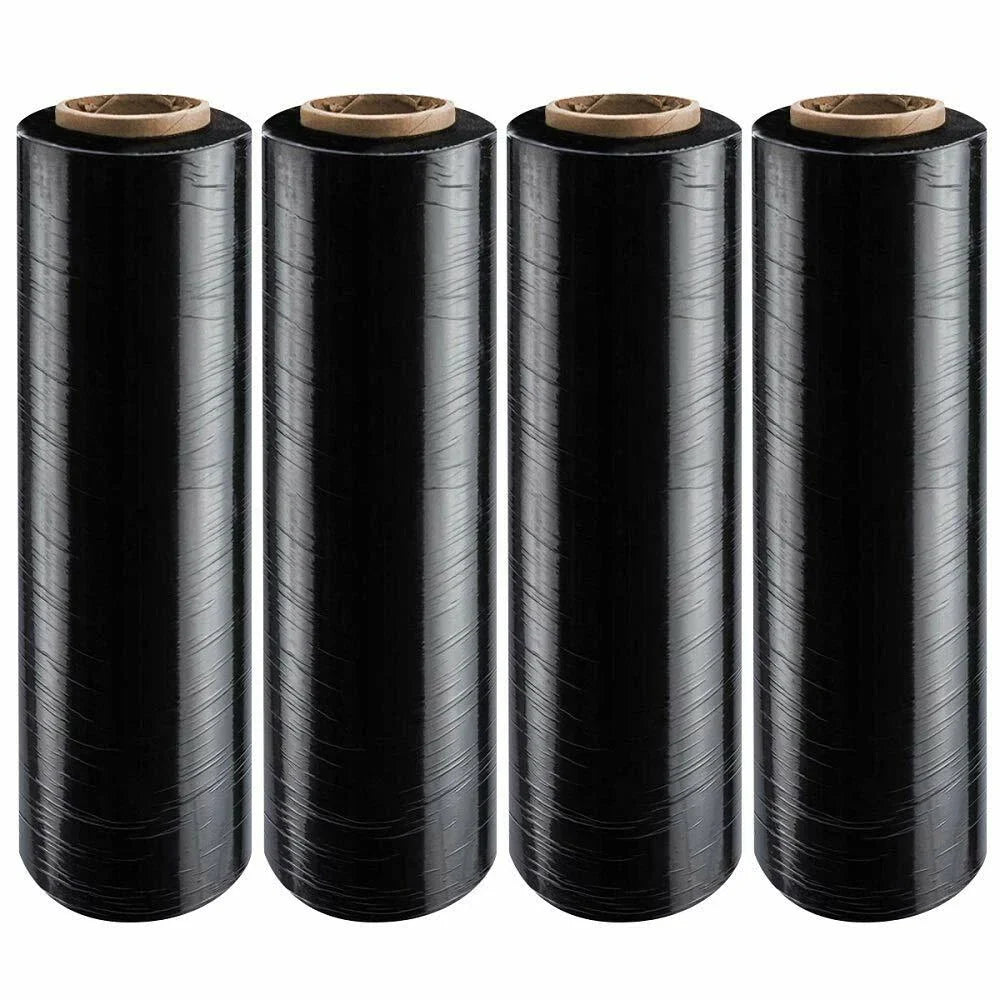 XP Audio USA XSW184BK 18-inch plastic film pallet shrink wrap, black