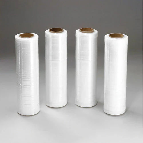 XP Audio 4 Rolls 18" 1500sq Feet 80 Gauge Pallet Wrap Clear Stretch Film Shrink Hand Wrap