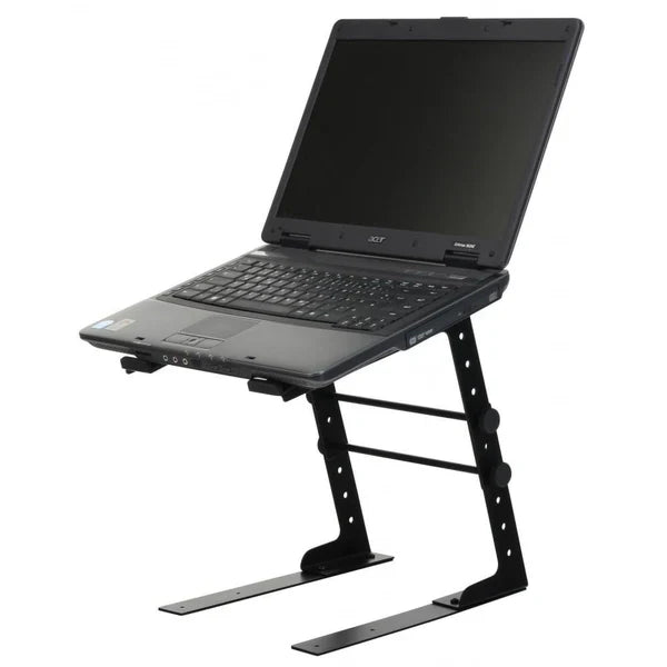 MR DJ LTS109BL Laptop Computer Stand Blue Mobile Disc Jockey PC Table Rack Mount Clamp Bracket