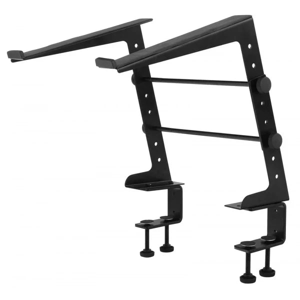 MR DJ LTS109BL Laptop Computer Stand Blue Mobile Disc Jockey PC Table Rack Mount Clamp Bracket