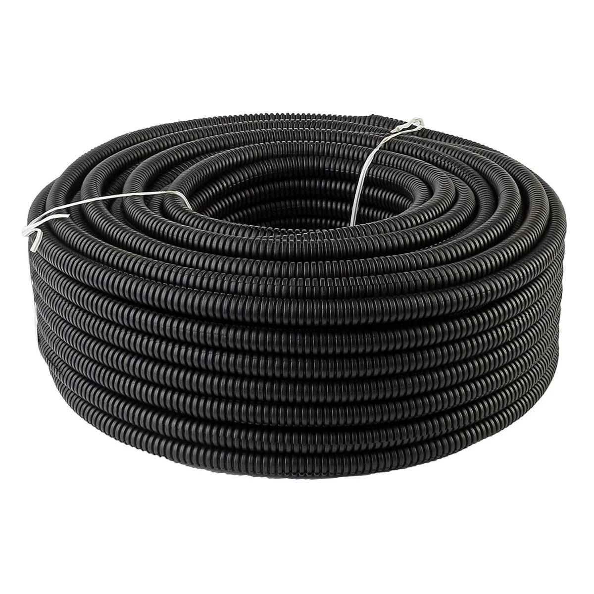 Absolute 100 Feet 1/2" Black Split Loom Conduit Polyethylene Wire Tubing Cable