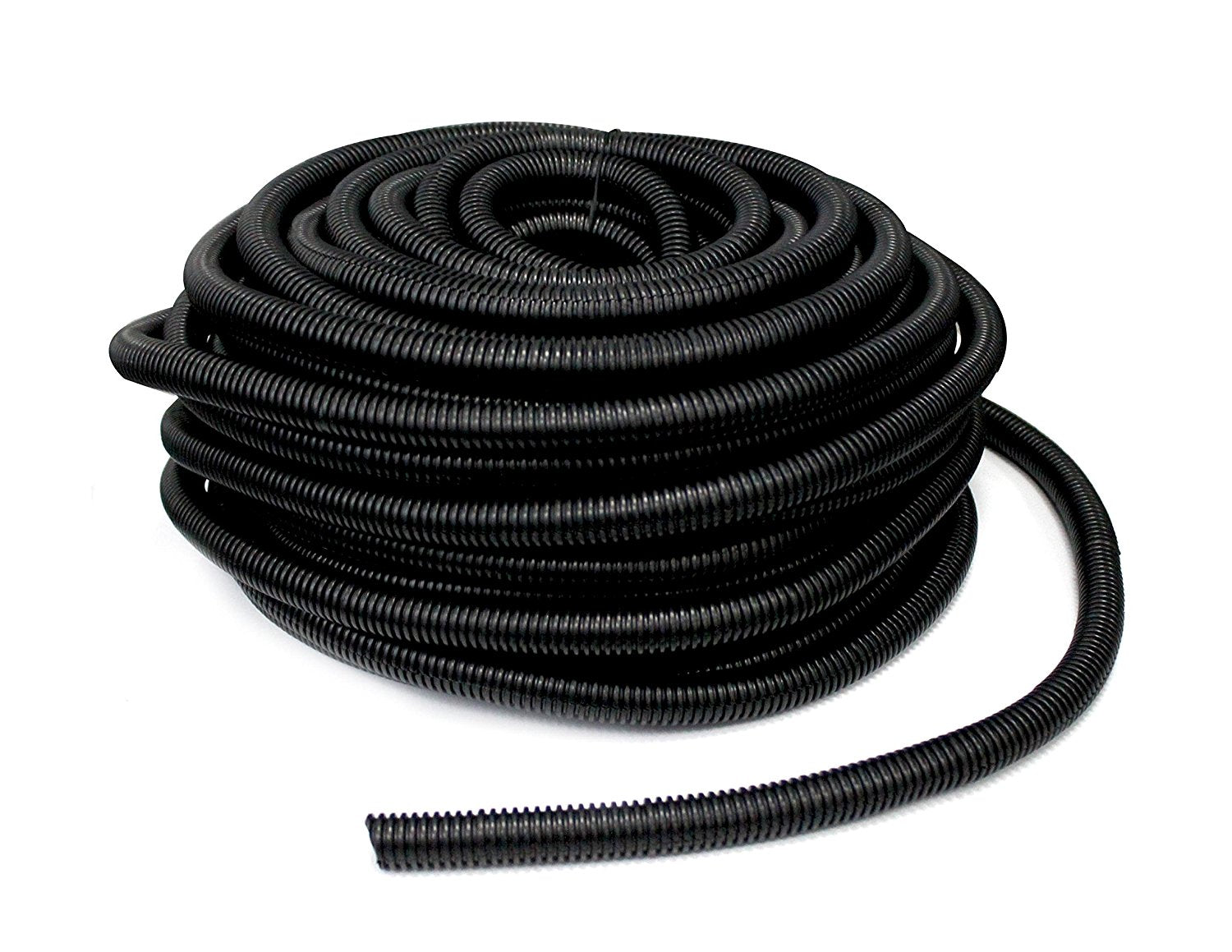 XP Audio 100ft Split Wire Loom - Flexible Cable Management Sleeve & Cord Protector for Home, Auto & Marine - Pet-Proof Wire Guard for Cats & Rabbits