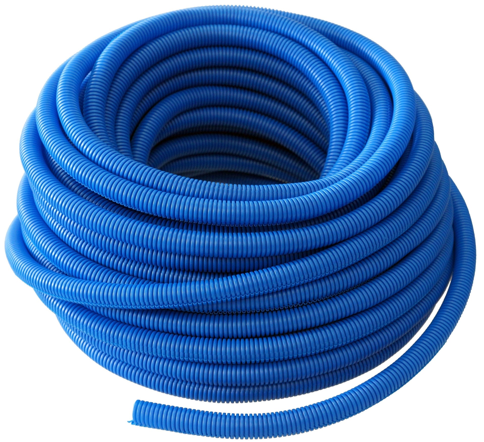 Absolute SLT14BL 100' 1/4" 6.35mm Blue Split Wire Loom Conduit Tubing Sleeve Tube