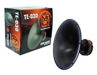 MR DJ TE030 12" Round 300W PRO Audio PA/DJ Wide Screw-ON Type PIEZO Compression Horn Tweeter box