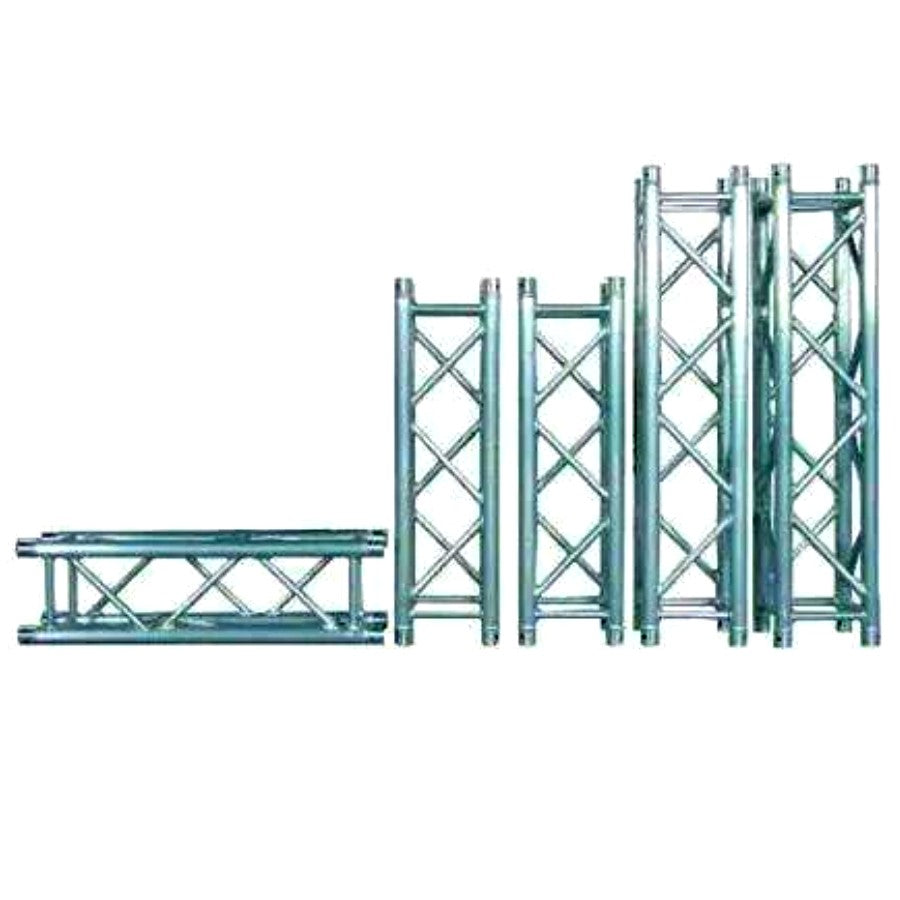 Mr Truss TSQ328 3.28 Feet 1.0 Meter Universal Straight 12" Square Box Aluminum Lighting Trussing Segment for Pro Audio DJ with 2" Tubing